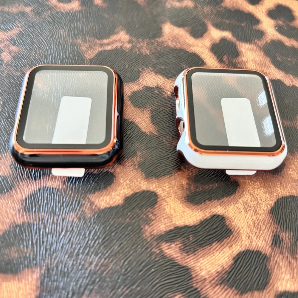 Black and White Smartwatch Cases- Set of 2 / 38MM